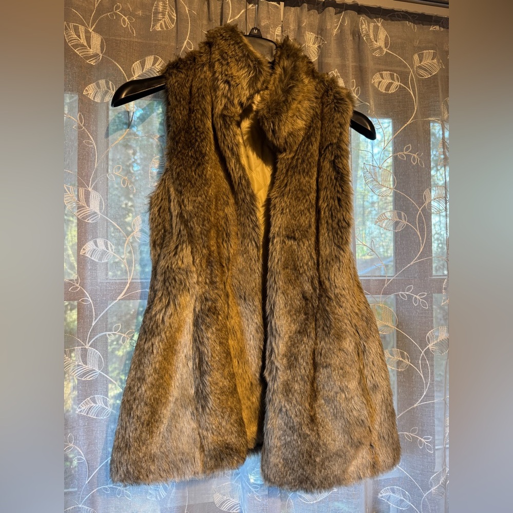 Banana Republic Faux Fur Vest